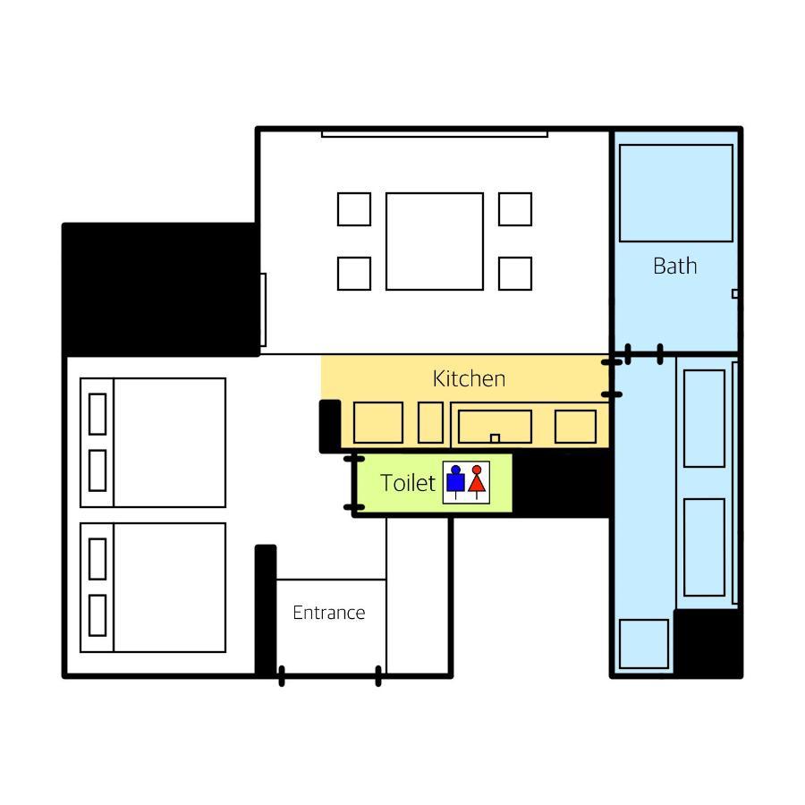 Aparthotel Grand Base Haruyoshi Fukuoka  Exterior foto